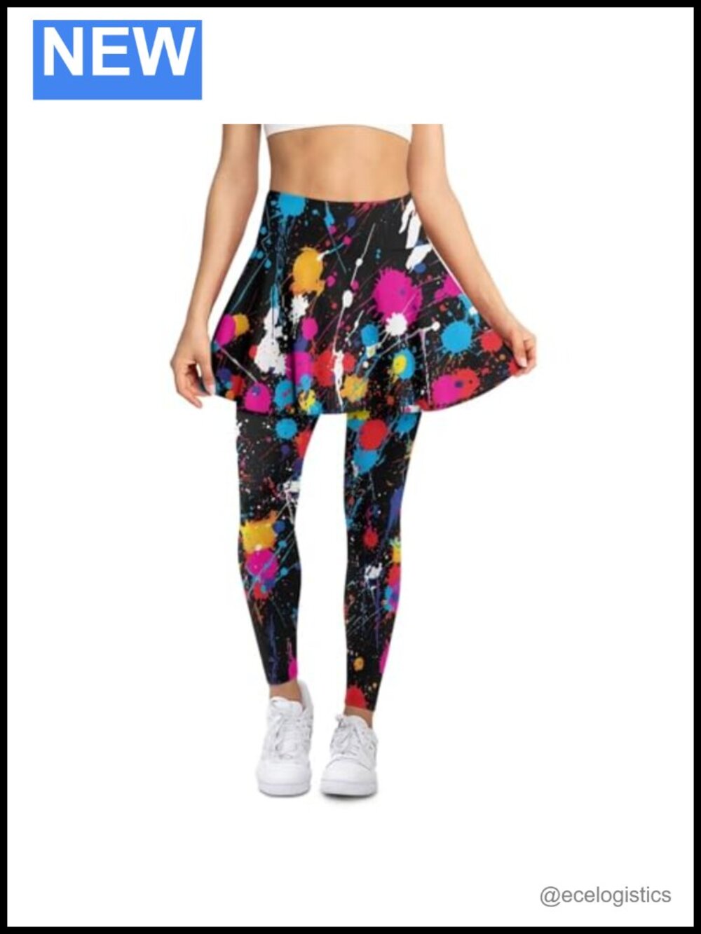 Women's Athletic Skirt with Attached Leggings High Waisted Skort Tennis Golf